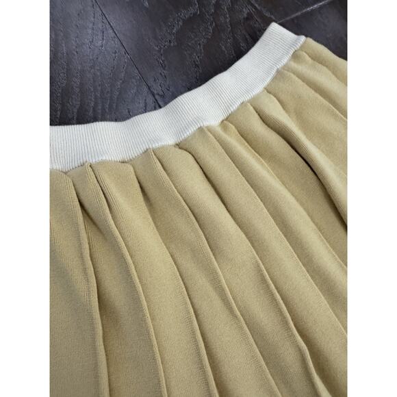 Miss Rosier Wool Stretch Pleated Y2K Mini Skirt M/L Preppy Academia $118 - Picture 6 of 7